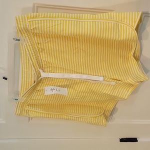 Style & Co daisy Yellow w white stripes NWT sz 0X plus size loungewear comfy New
